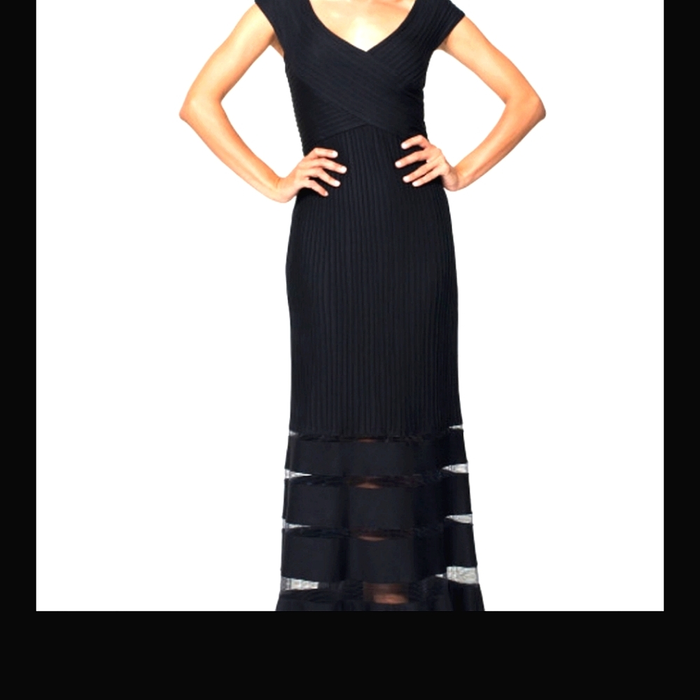 SALE! Tadashi Shoji Black Evening Gown